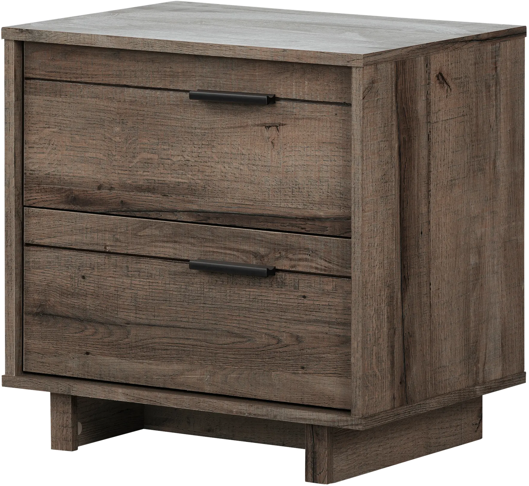 Modern Fall Oak Brown Nightstand - South Shore