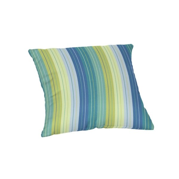 18 inch square Striped Sunbrella Throw Pillow in 20 fabric choices