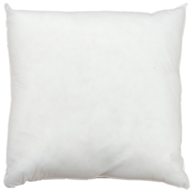 Solid Poly Filled Throw Pillow White Rizzy Home