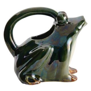 Storied Home Stoneware Frog Watering Pitcher DF7743