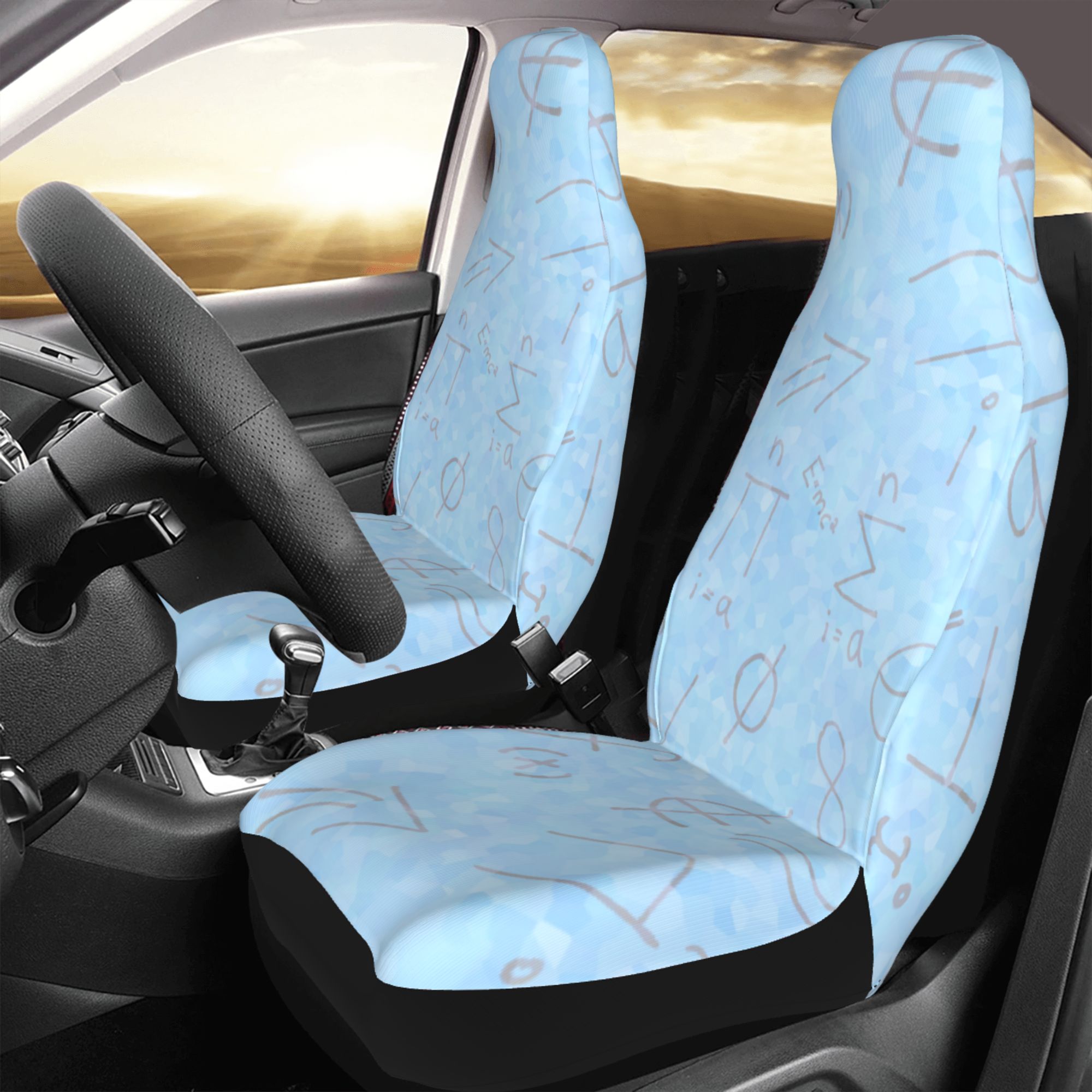 ZICANCN Car Seat Cover Differential Science Doodles Car Front Seat Covers Protectors ， Automotive Seat Covers for Cars Trucks Suv