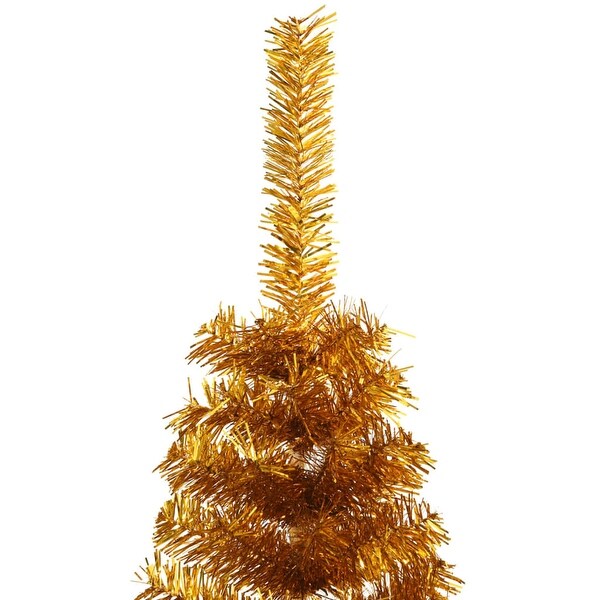 vidaXL Christmas Tree Decoration Artificial HalfCircle Tree with Stand PVC