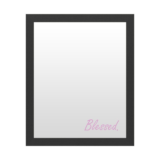 Trademark Fine Art Dry Erase Marker Board With Printed Artwork Abc x27 blessed Script Pink x27 White Board