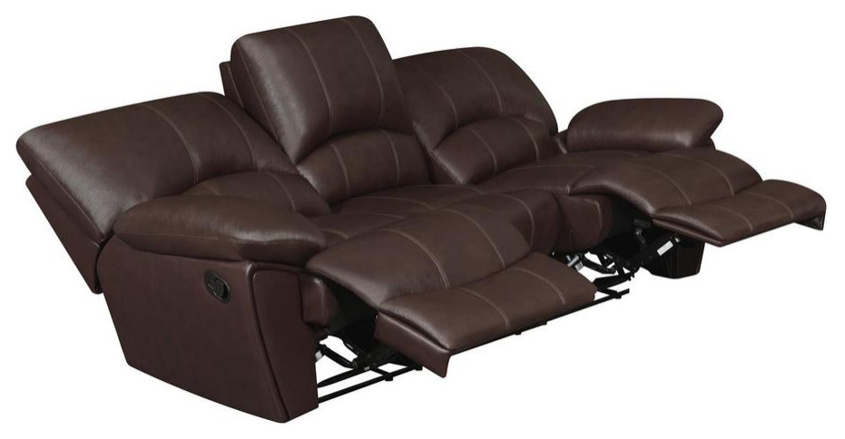 Clifford Pillow Top Arm Motion Sofa Chocolate   Contemporary   Sofas   by BisonOffice  Houzz