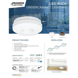 Progress Lighting White LED Puck Light P700005-028-30