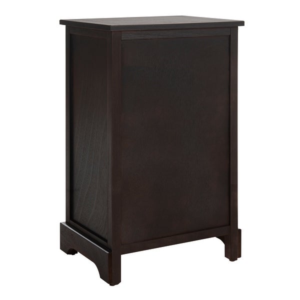 SAFAVIEH Carrie Brown Side Storage Side Table - 15.9