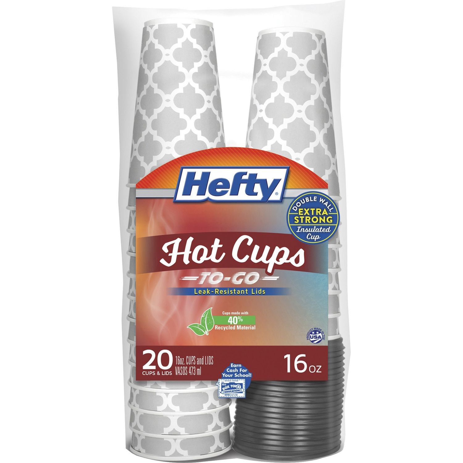 16 oz. Hot Cups with Lids by Reynolds Food Packaging RFPC20016