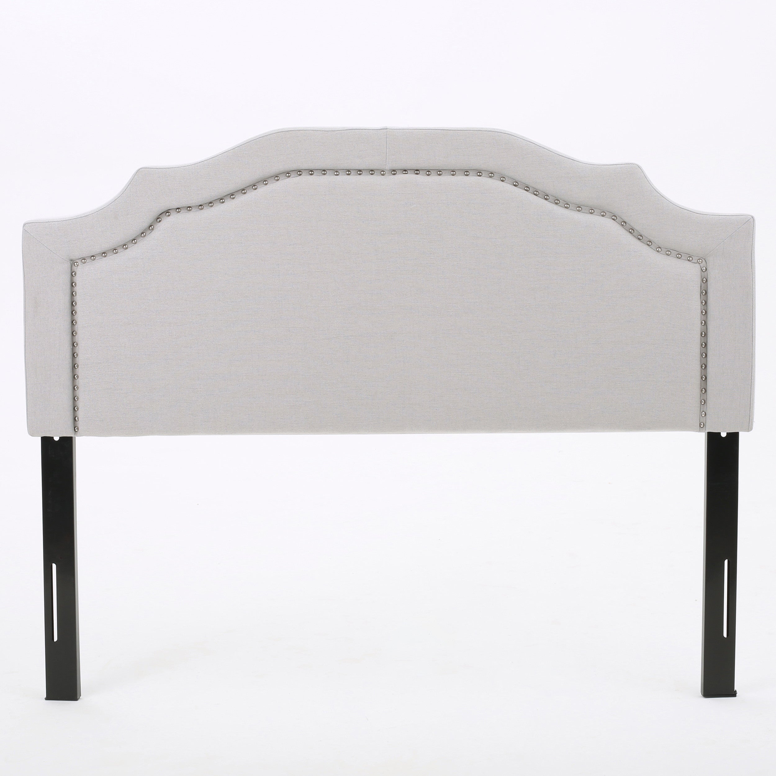 Broswell Light Grey Fabric Queen/ Full Headboard