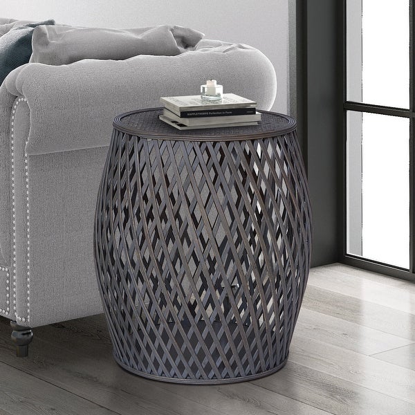 Bora Bora Contemporary Criss-Cross Side Table