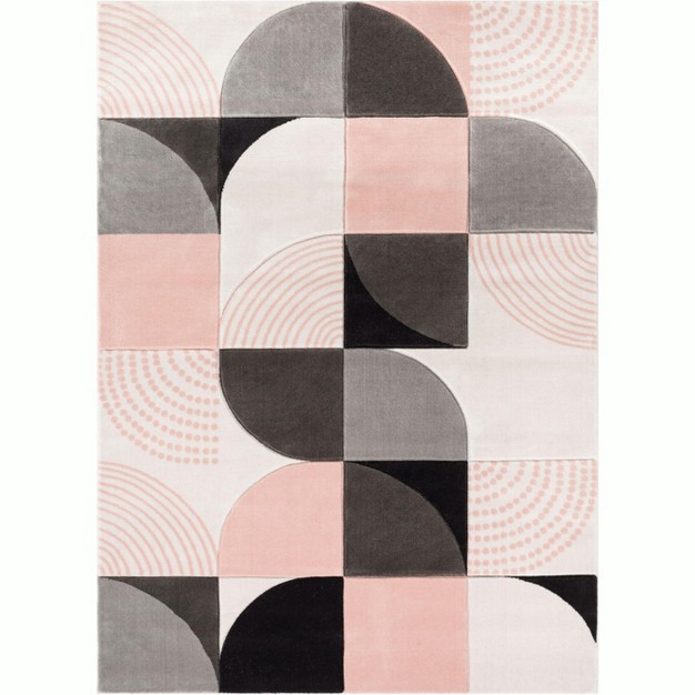 Well Woven Maggie Modern Geometric Dots Boxes Area Rug