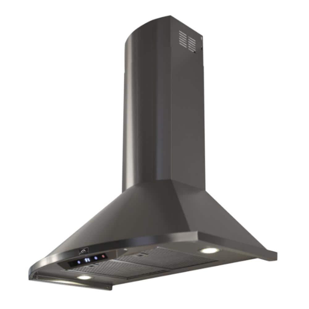 Forno Campobasso 30 in Convertible Wall Mount Range Hood in Stainless