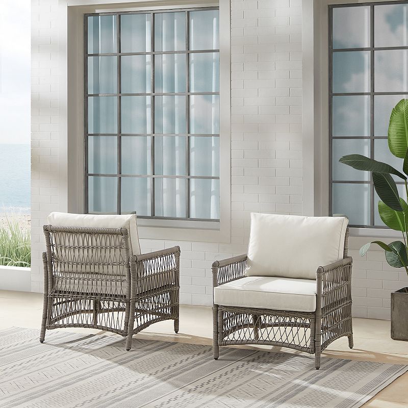 Crosley Thatcher Outdoor Wicker Armchair 2-pc. Set