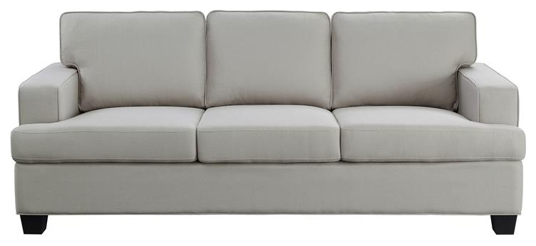 Lexicon Elmont 84 quotTransitional Polyester Fabric Sofa in Blue   Transitional   Sofas   by Homesquare  Houzz