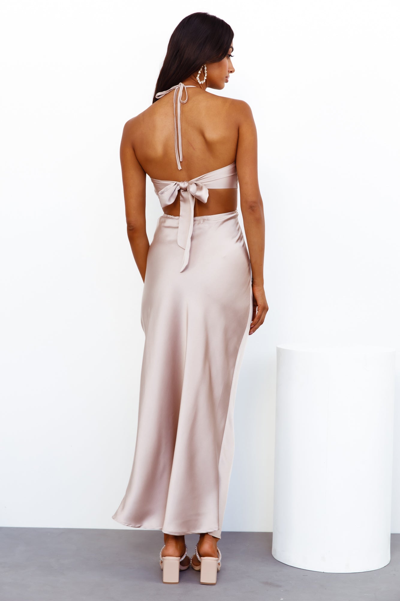 Found You Maxi Dress Beige