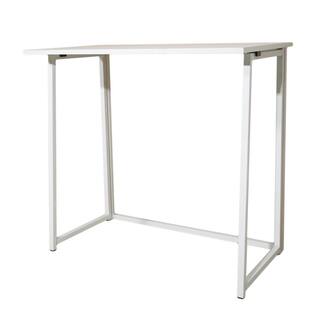 Karl home Simple Collapsible 31.5 in. H W Retangular White Computer Desk 941228126885