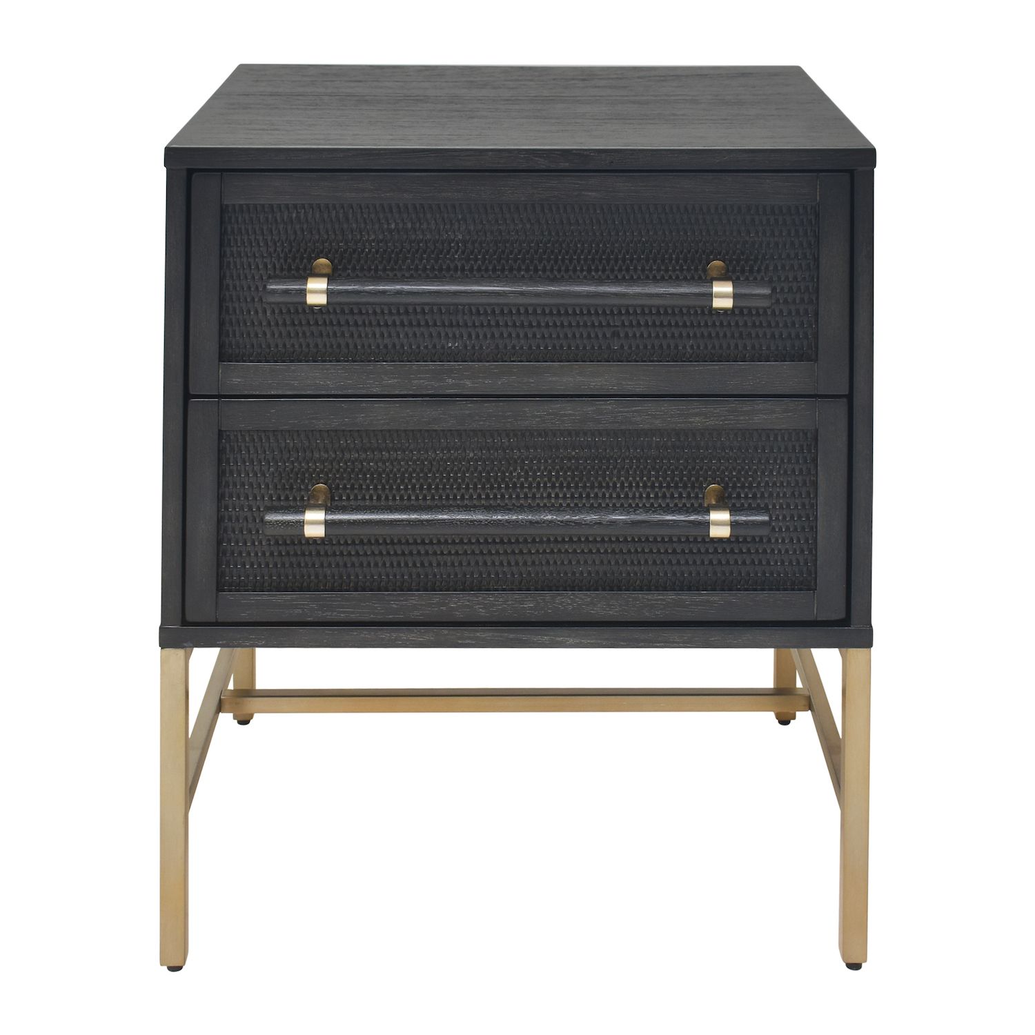 Hopper Studio Sophia Antique Black 2-Drawer Nightstand