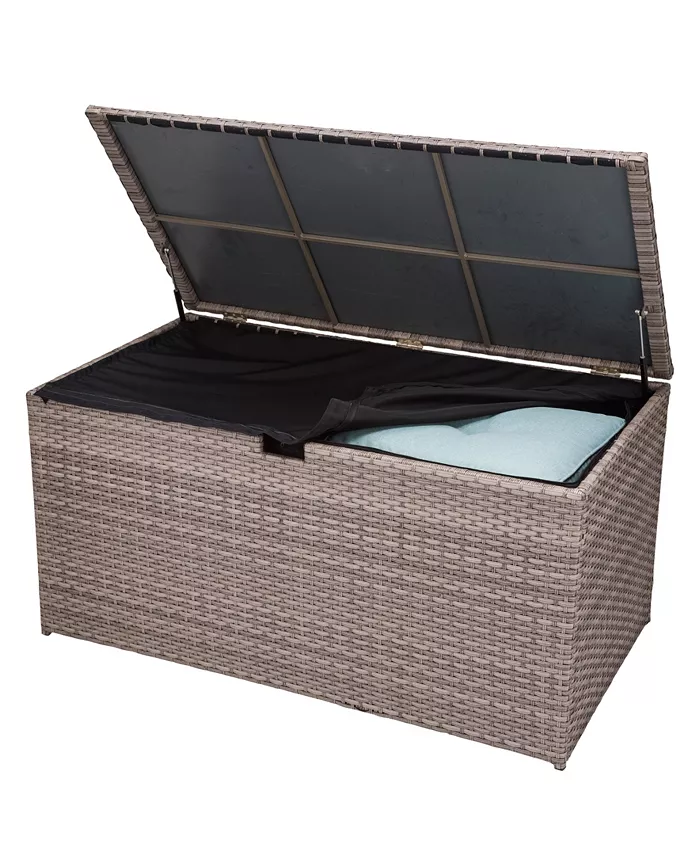 Glitzhome Outdoor Wicker Storage Box