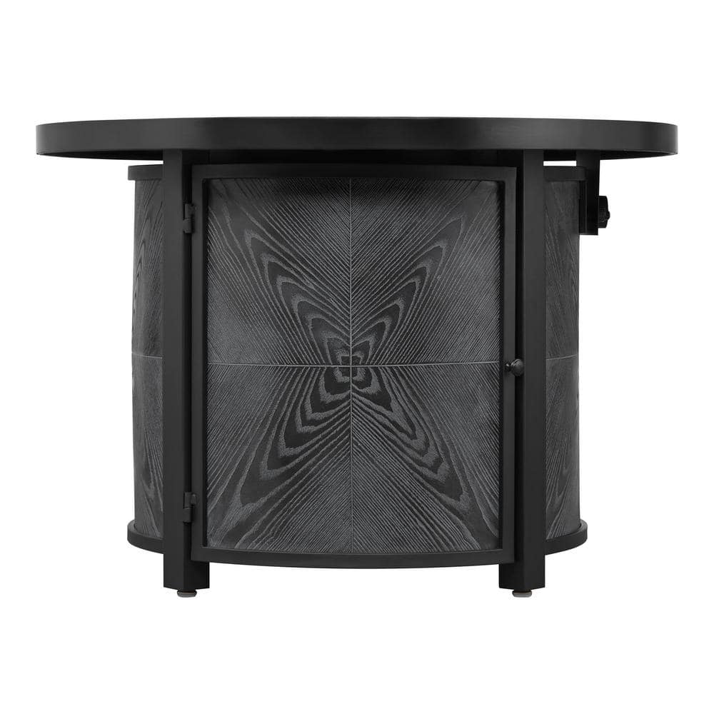 Hampton Bay 36 in. W x 25.2 in. H Round Fire Table with Steel Frame FP21531-J