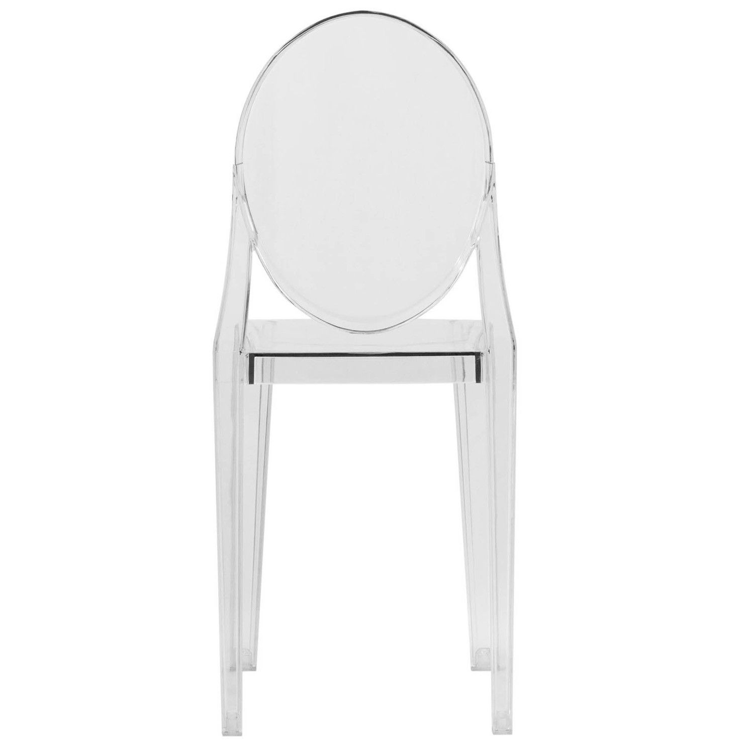 LeisureMod Marion Transparent Acrylic Modern Chair - Clear