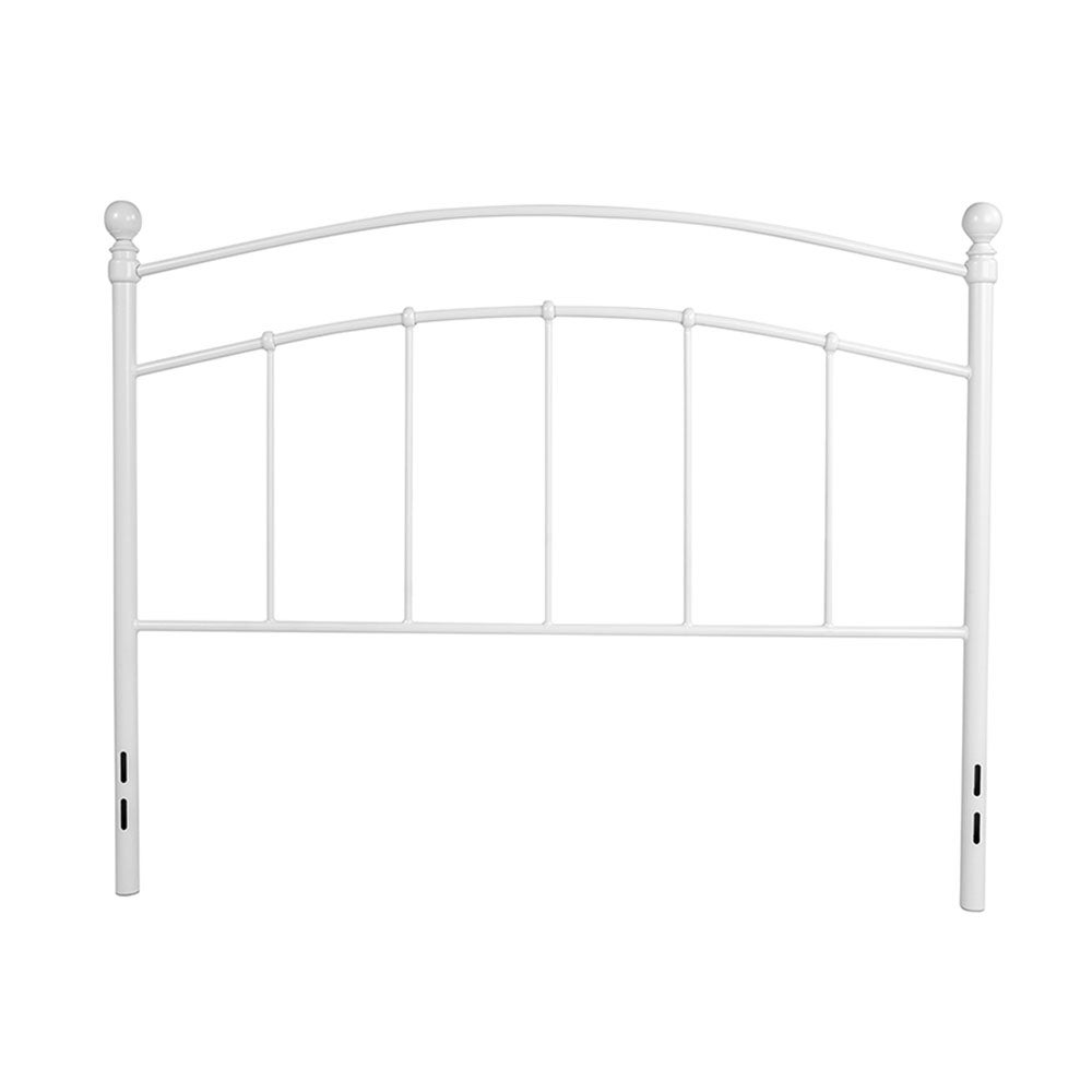 Offex Decorative White Metal Full Size Open Slat Headboard - - 27413817