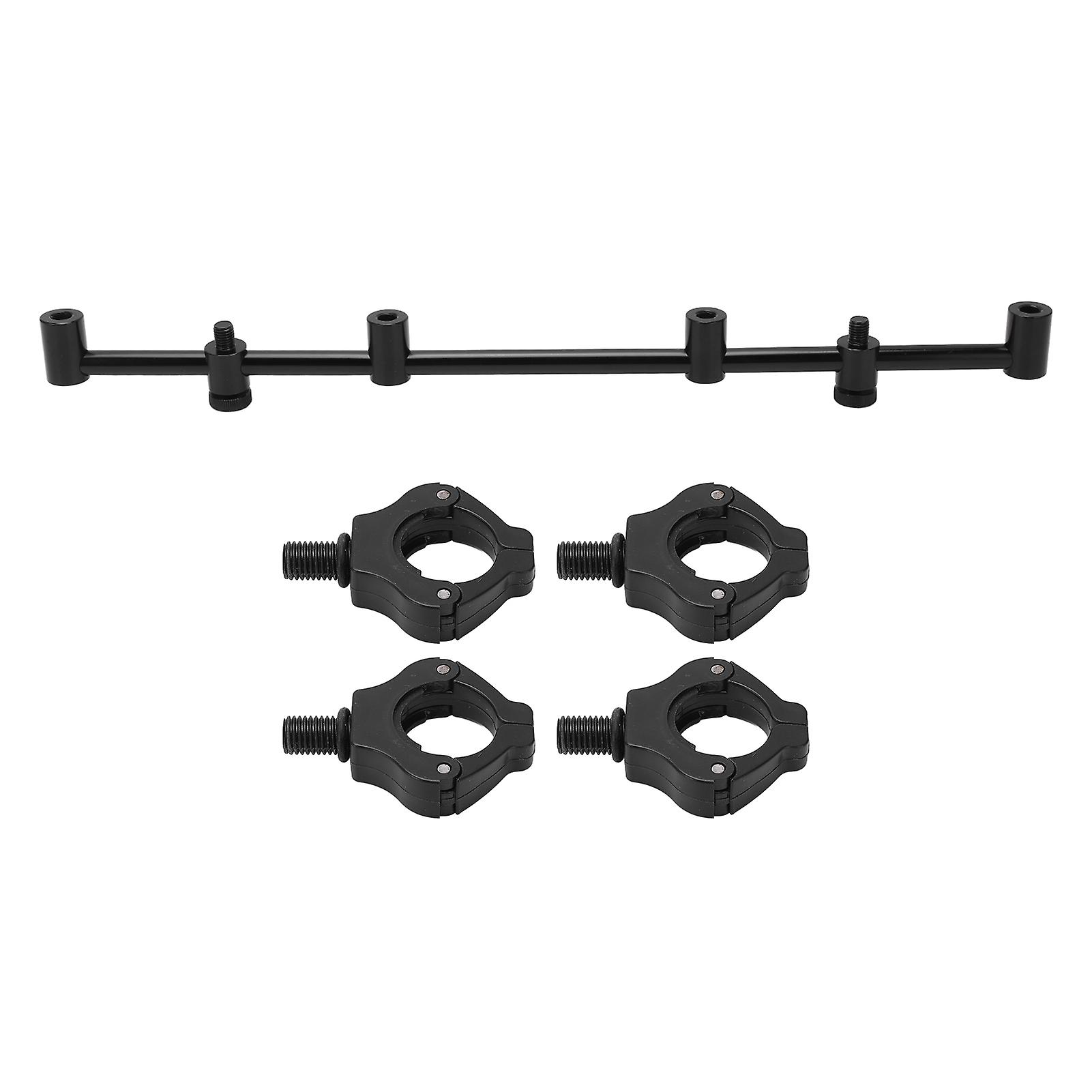 Carp Fishing Rod Holder Bracket Stand Carp Fishing Buzz Bars Black Magnetic Holder Head4 Heads 45cm Bracket + 4 Head