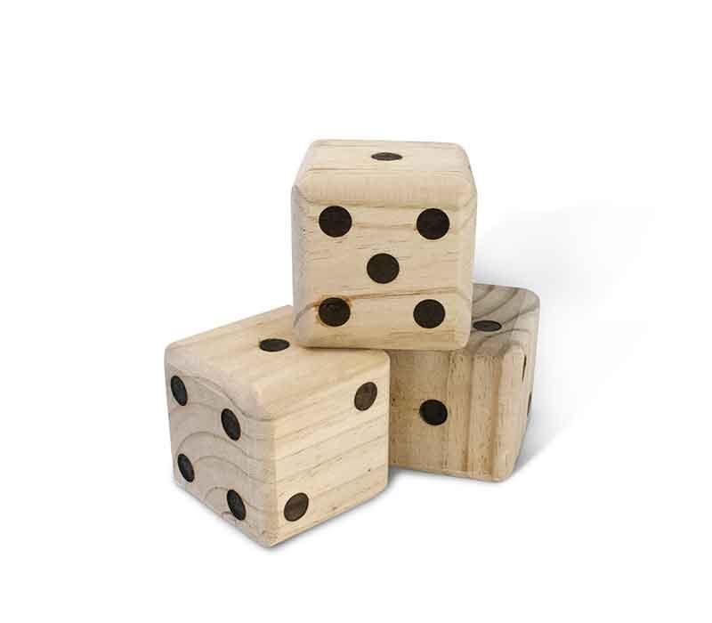 Wooden Outdoor Yard Dice