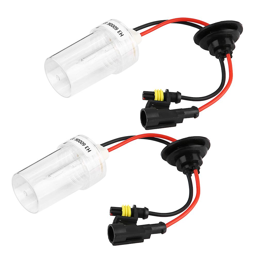 2pcs H3 6000k 100w High Brightness Car Xenon Headlight Head Lamp Replacement Bulbs