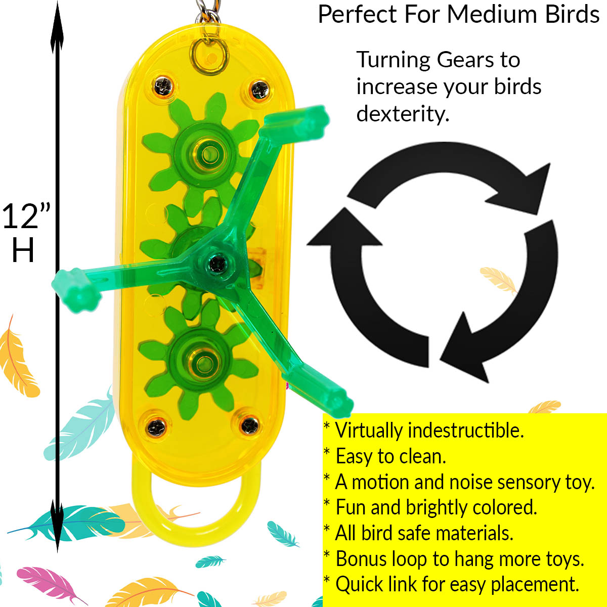 Bonka Bird Toys 0044 Small Gearhead