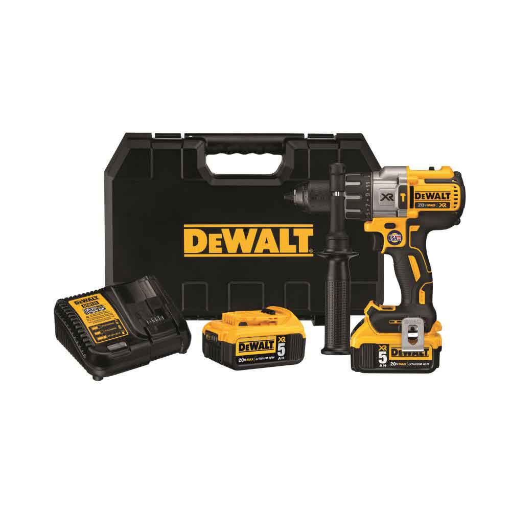 DEWALT 20V MAX XR LITHIUM ION BRUSHLESS 3-SPEED HAMMERDRILL KIT DCD996P2 from DEWALT