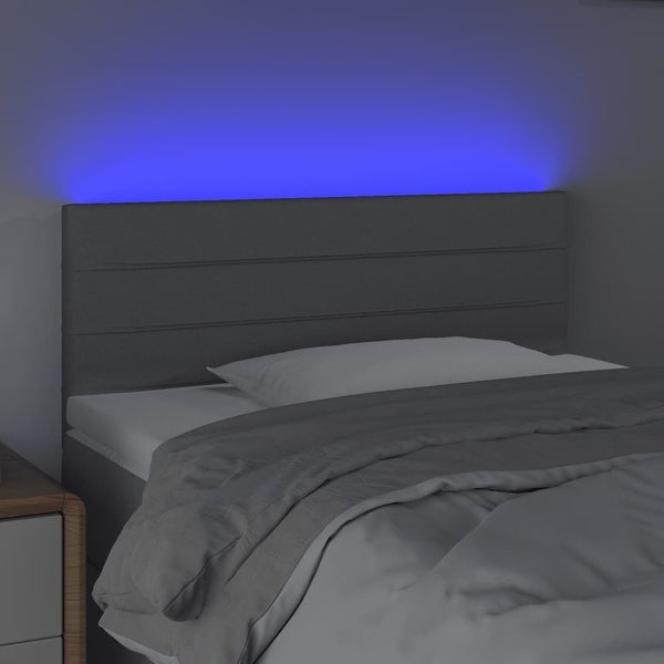 vidaXL LED Headboard Dark/Light Gray 39.4