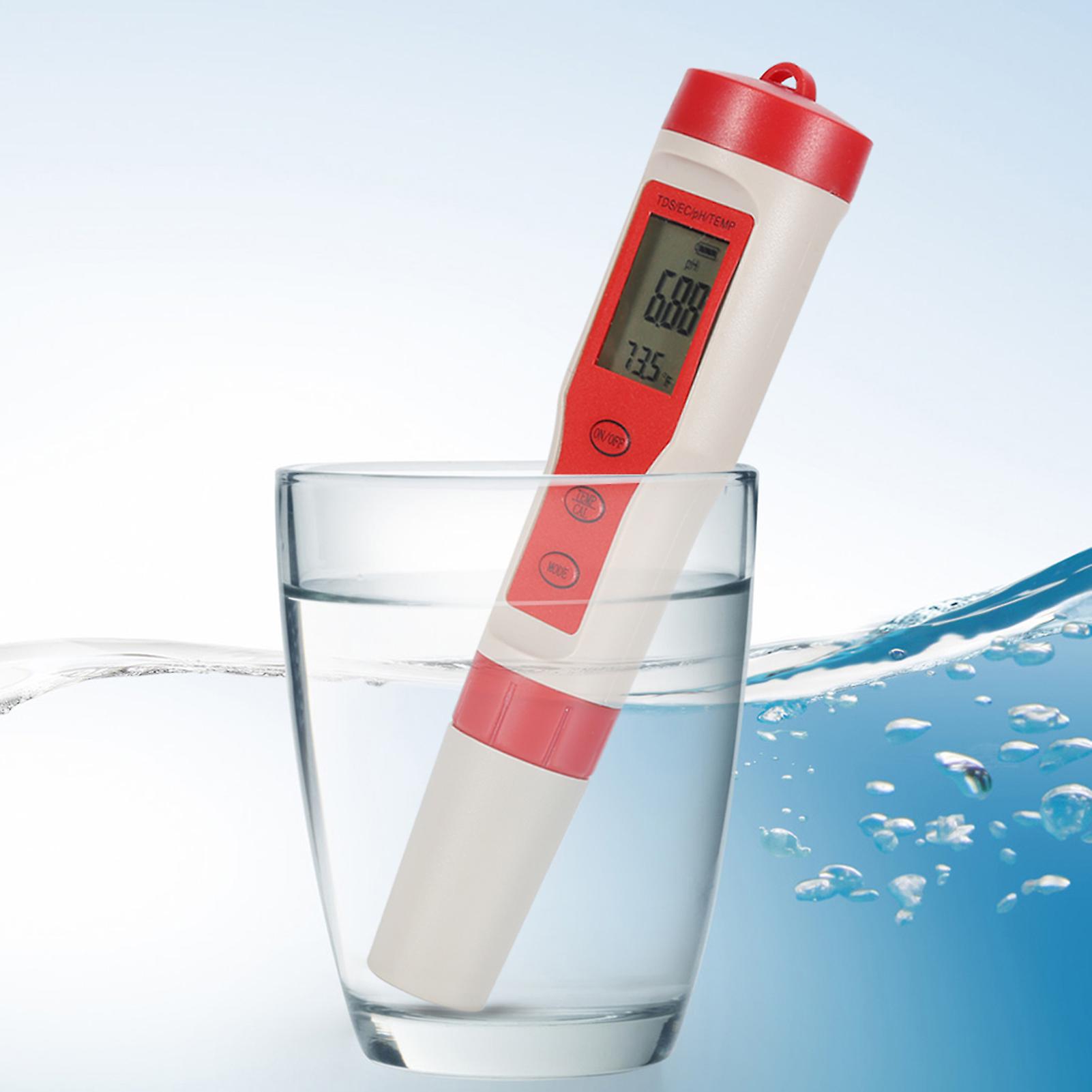 4 in 1 Function pH TDS EC TEMP Digital Water Quality Tester Monitor Meter Test Pen