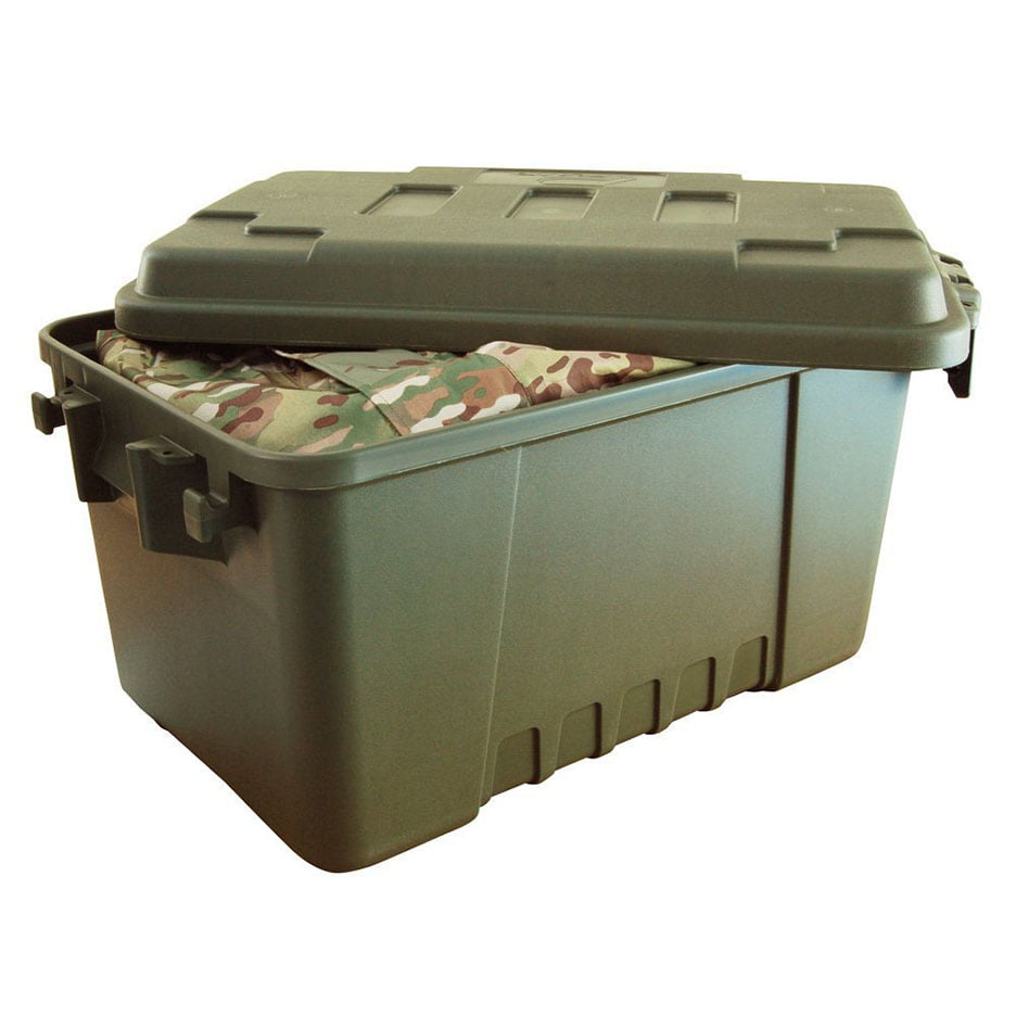 Plano Sportsman Trunk, OD Green, Small, 56-Quart Lockable Storage Box