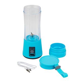 Mind Reader 12.8 oz. Handheld Rechargeable Personal Juicer USB-Powered Portable Blender Blue PORBLEND-BLU