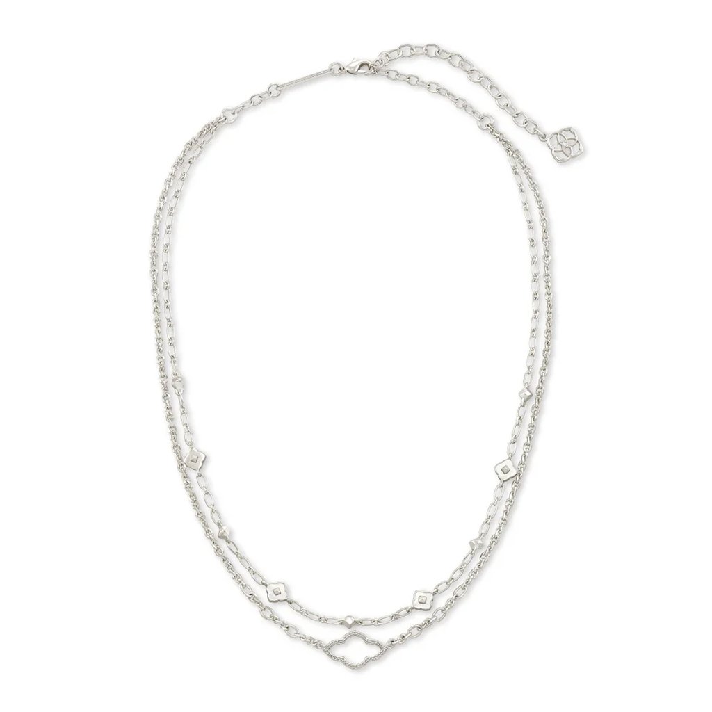 Kendra Scott  Abbie Multi Strand Necklace in Silver Rhodium