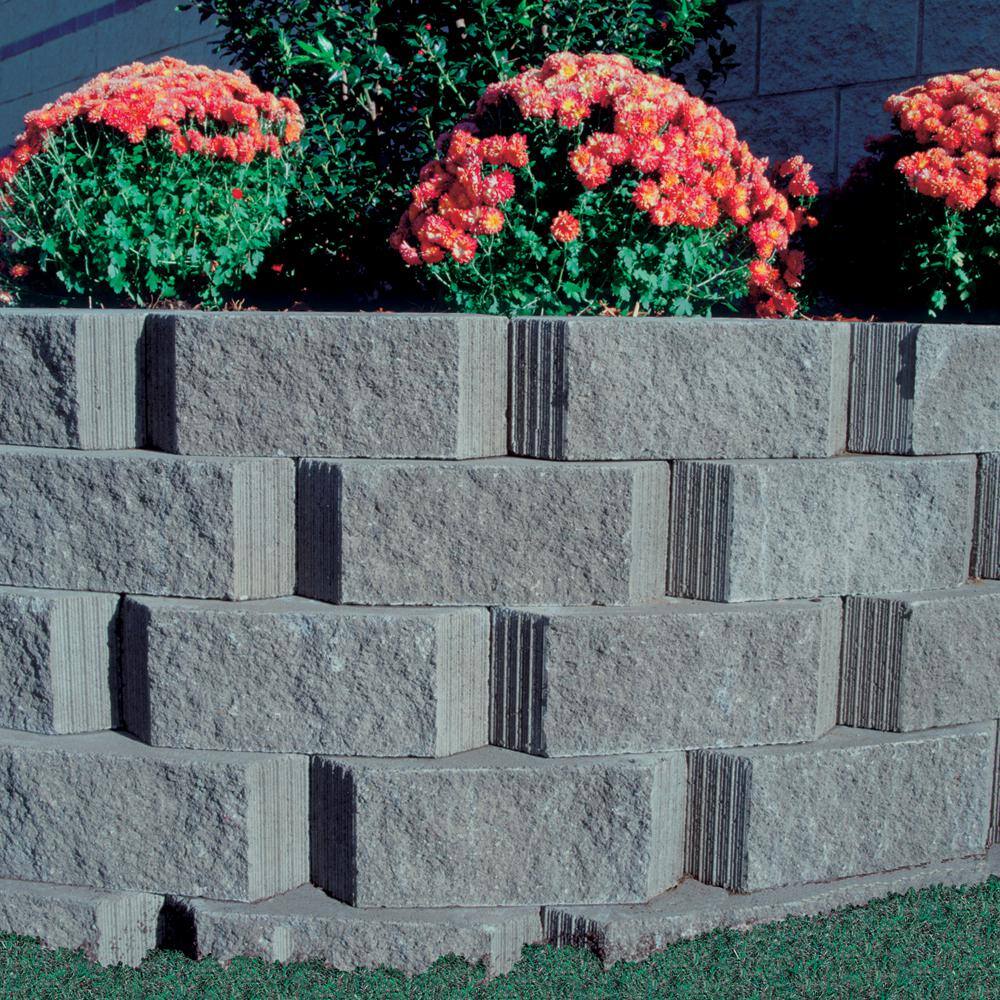 Pavestone Legacy Stone Deco 6 in. x 16 in. x 10 in. Charcoal Concrete Retaining Wall Block (45-Pieces30.2 sq. ft.Pallet) 83603