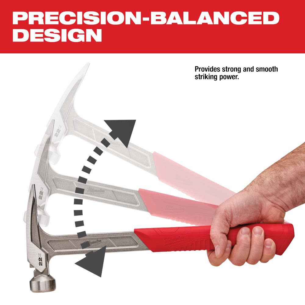 MW 22 oz Smooth Face Framing Hammer 48-22-9023 from MW