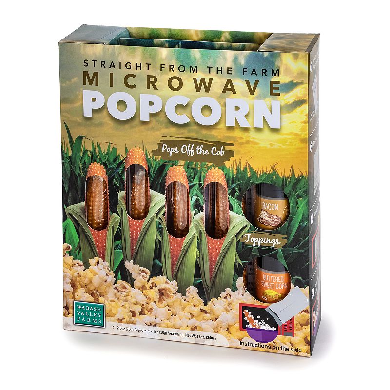 Wabash Valley Farms Microwave Popcorn Cob Gift Set