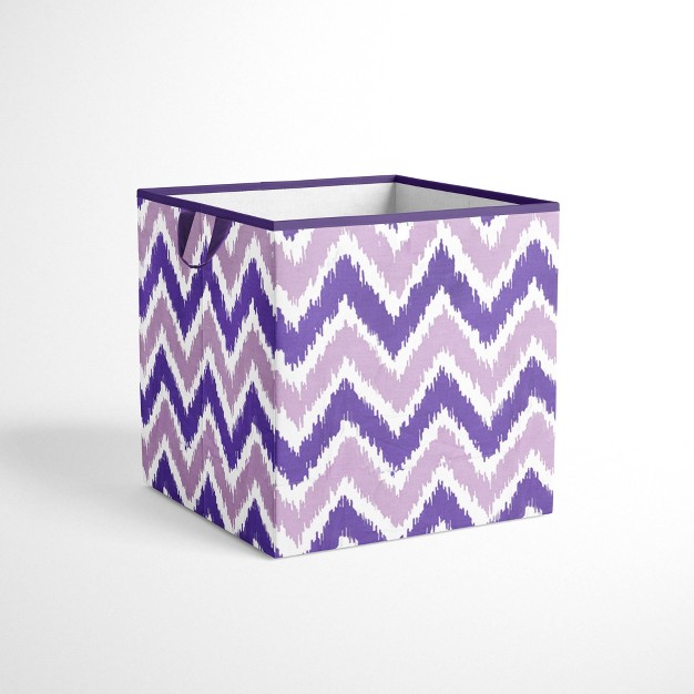 Bacati Mixnmatch Purple Storage Box Small