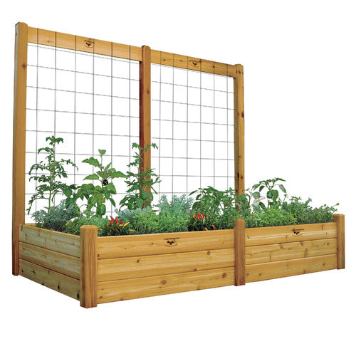 Raised Garden Bed with Trellis Kit