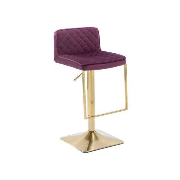 Swivel Velvet Barstool Chairs with Back ( 1pc/ctn )