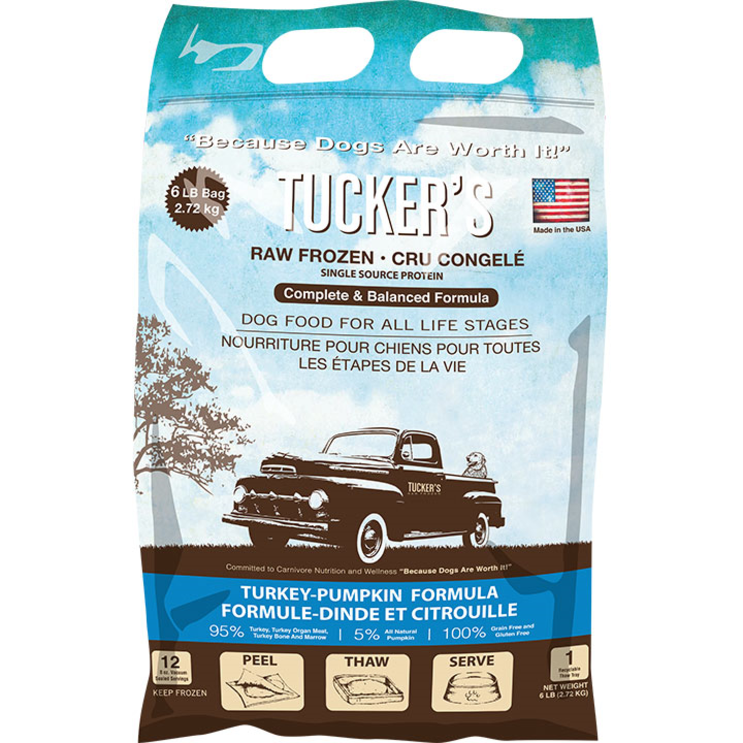 Turkey and Pumpkin Formula Raw Frozen Dog Food