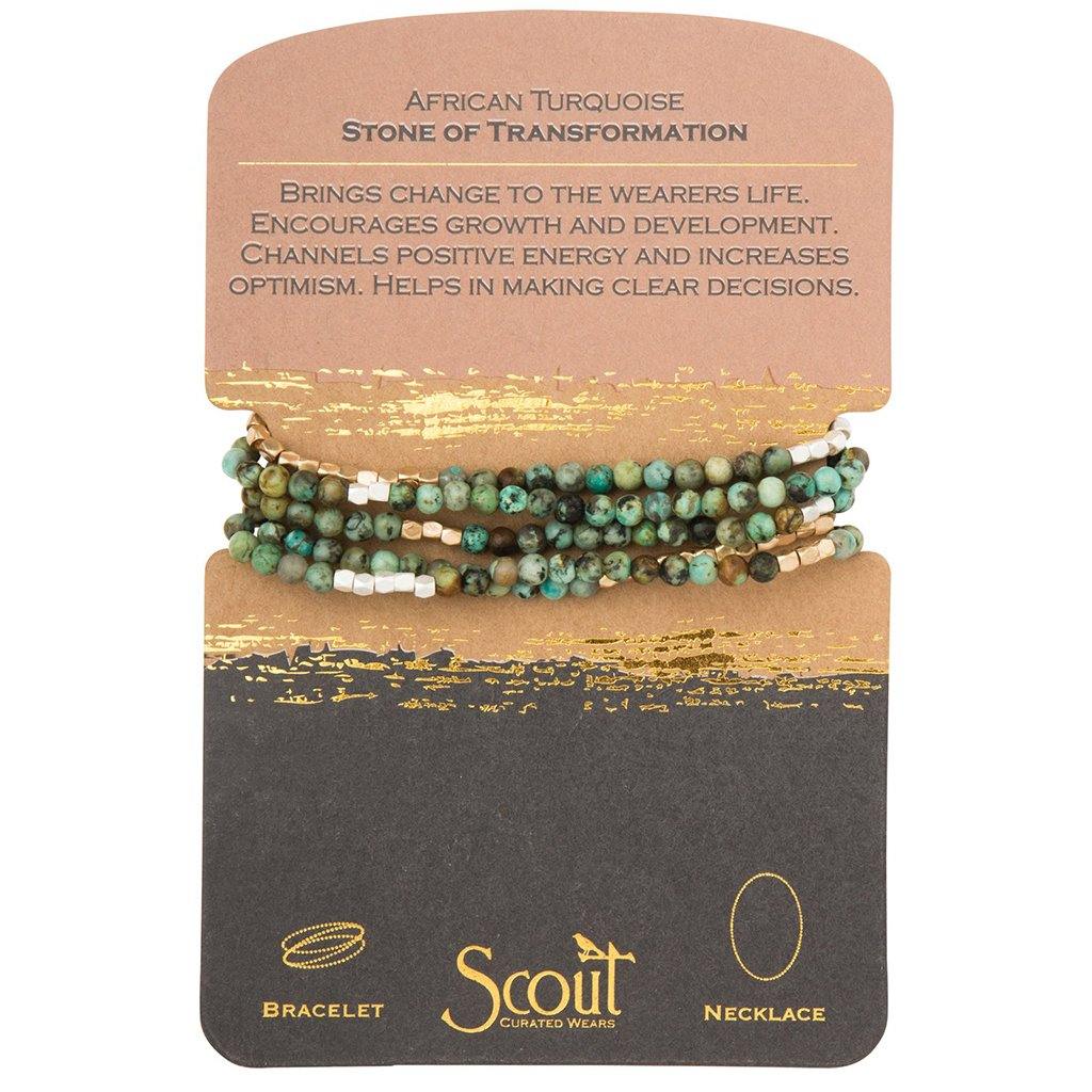 Scout Curated Wears  African Turquoise Stone Wrap - Stone of Transformation