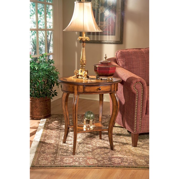 Handmade Butler Jeanette Oval End Table