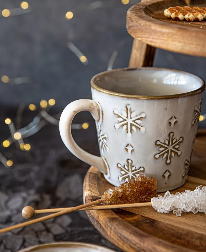 Over and Back Snowflake Mugs Set of 4