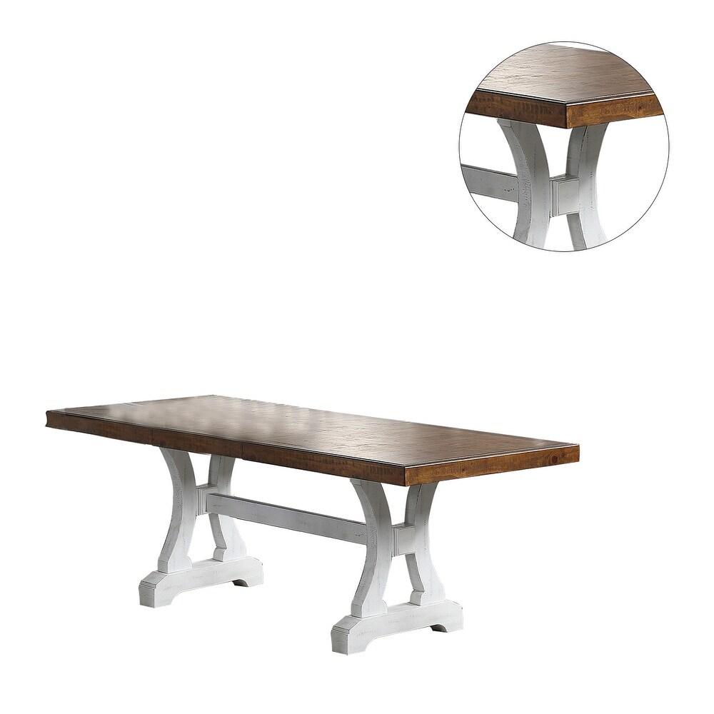 Rectangular Dining Table with 18 inch Leaf