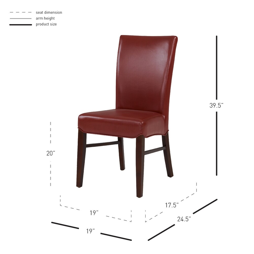 Milton Bonded Leather Dining Chairs (Set of 2)   na