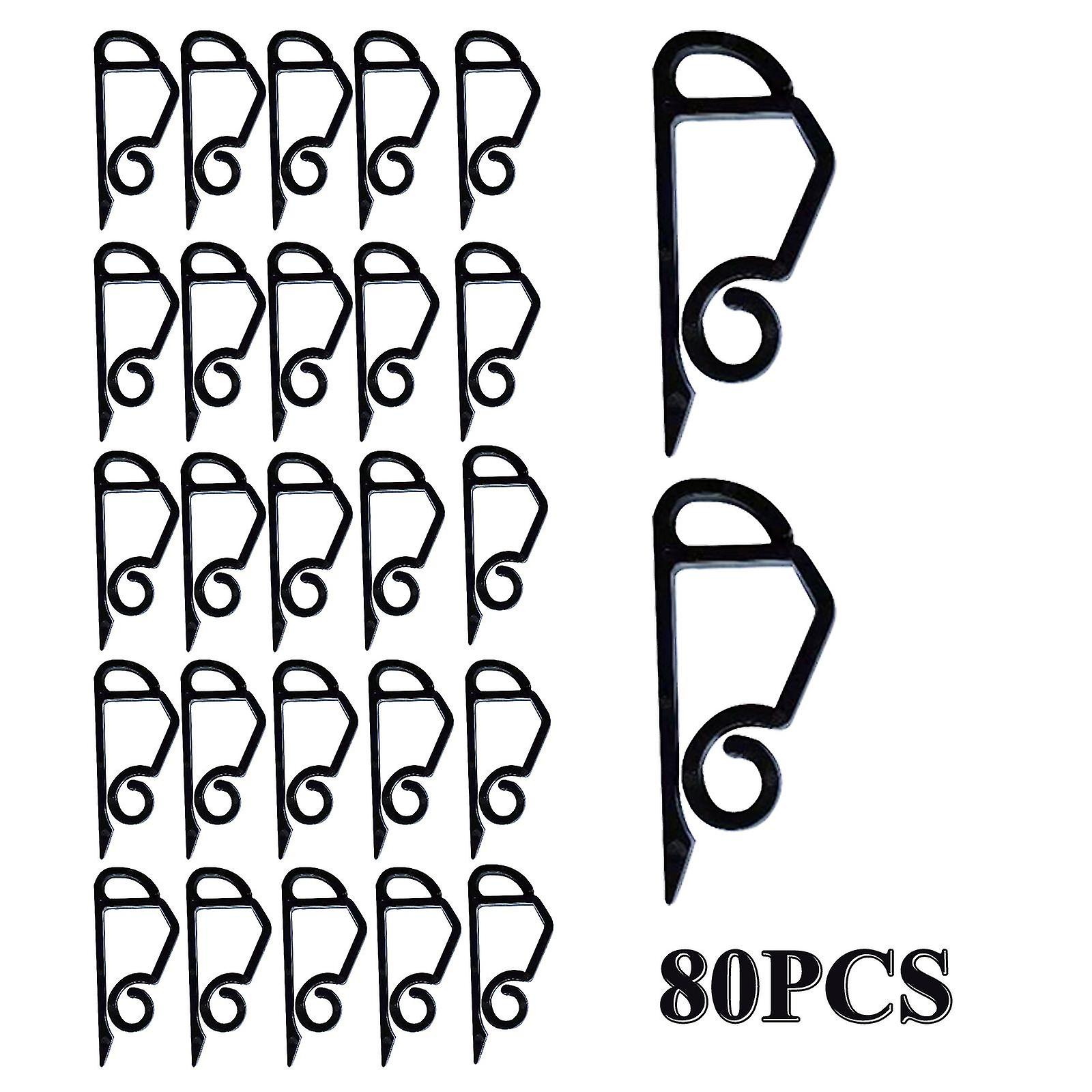 120 Pcs Christmas Light Clips Holiday Light Clips Outdoor String Light Gutter Hooks Plastic Clip For Hanging Outdoor Lights Christmas Tree