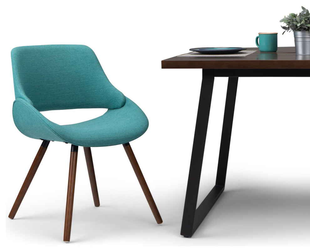 Malden Bentwood Dining Chair with Light Wood   Midcentury   Dining Chairs   by Simpli Home Ltd.  Houzz