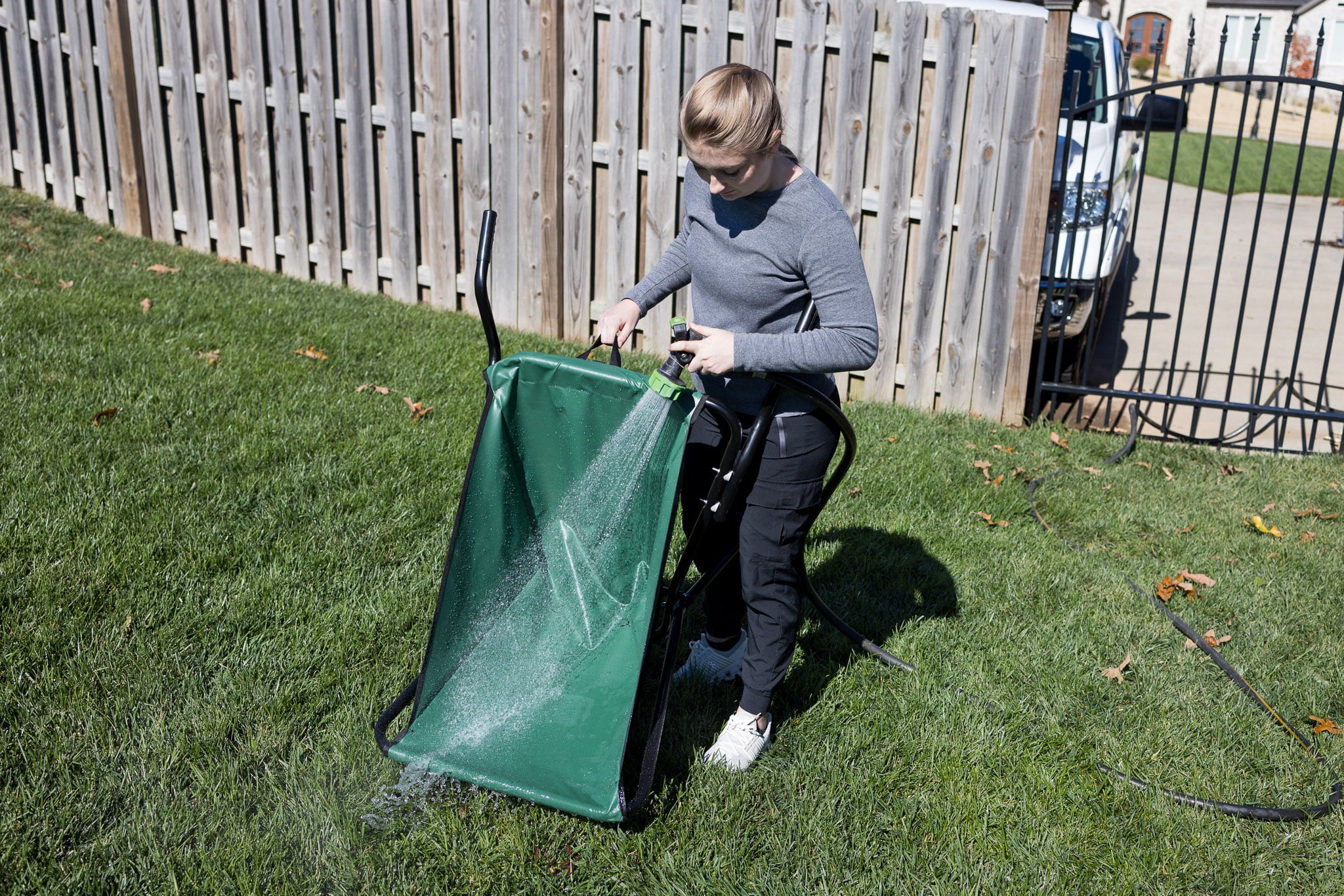 Expert Gardener Light Duty Folding Wheelbarrow