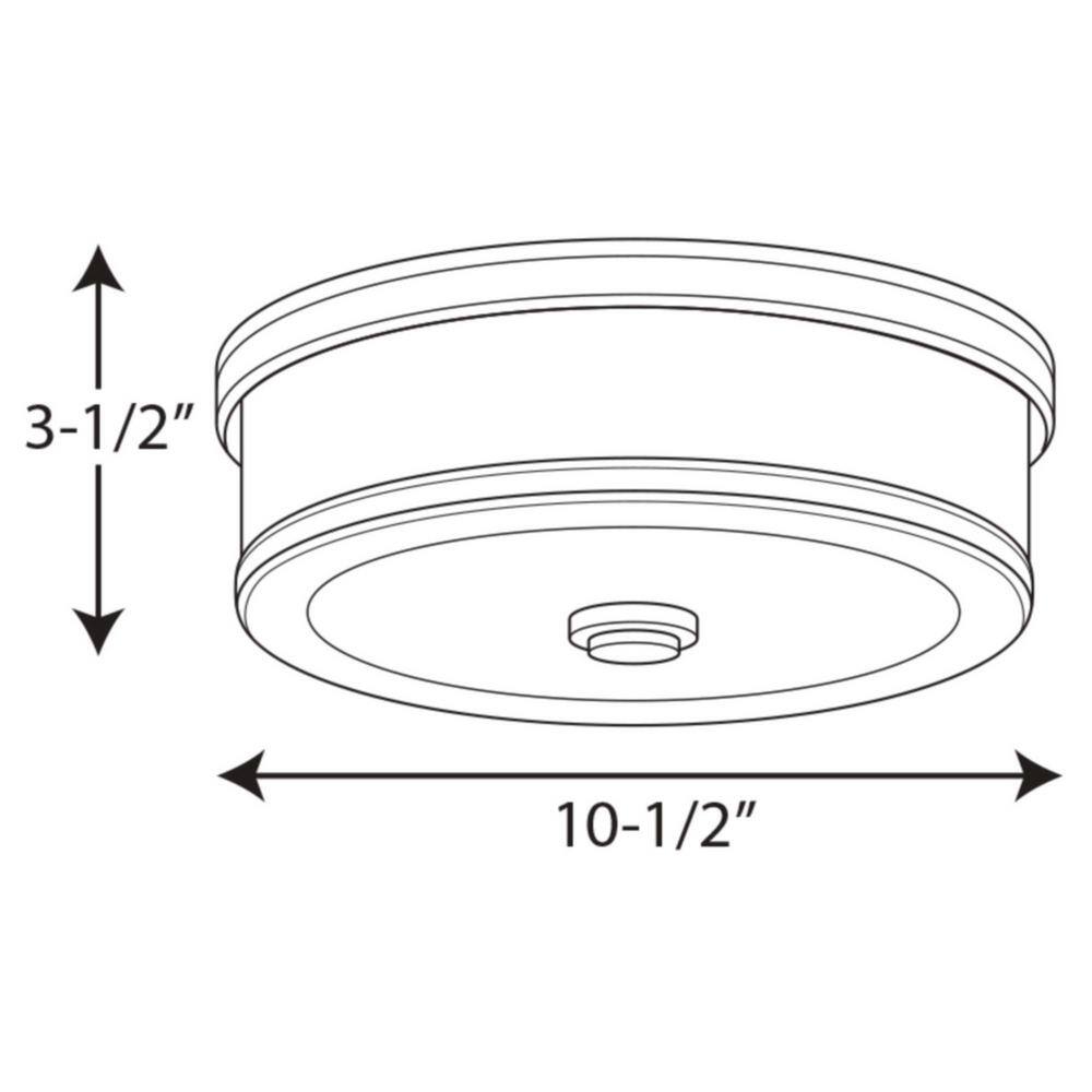 Progress Lighting Bezel LED Collection 17-Watt Polished Chrome Integrated LED Flush Mount P350085-015-30